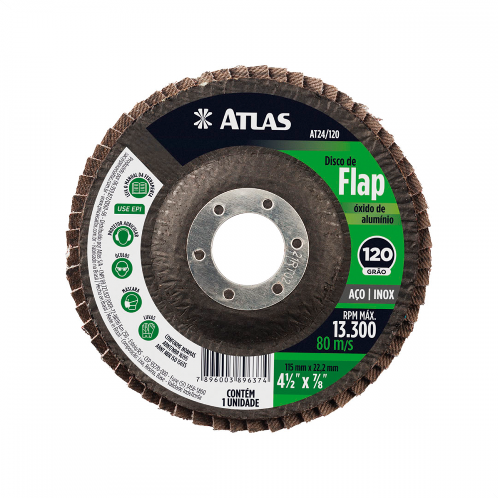 Disco Flap 115mm Gr120 AT24 120 Atlas