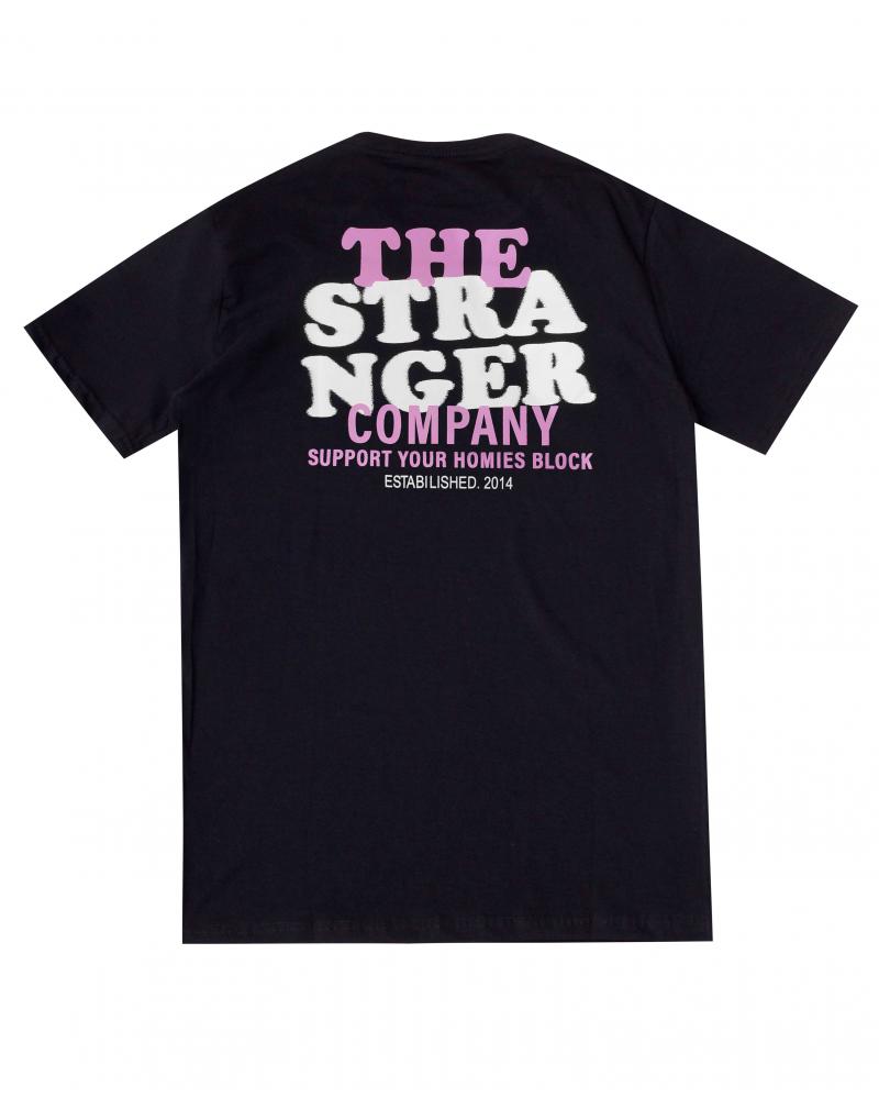 Camiseta Stranger Blurry Letters Preta CAMISETAS CAMISETAS