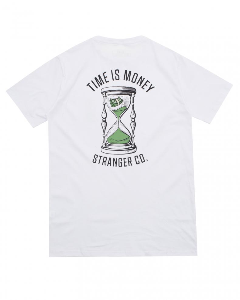 Camiseta Stranger Time Is Money Branca Camisetas Camisetas