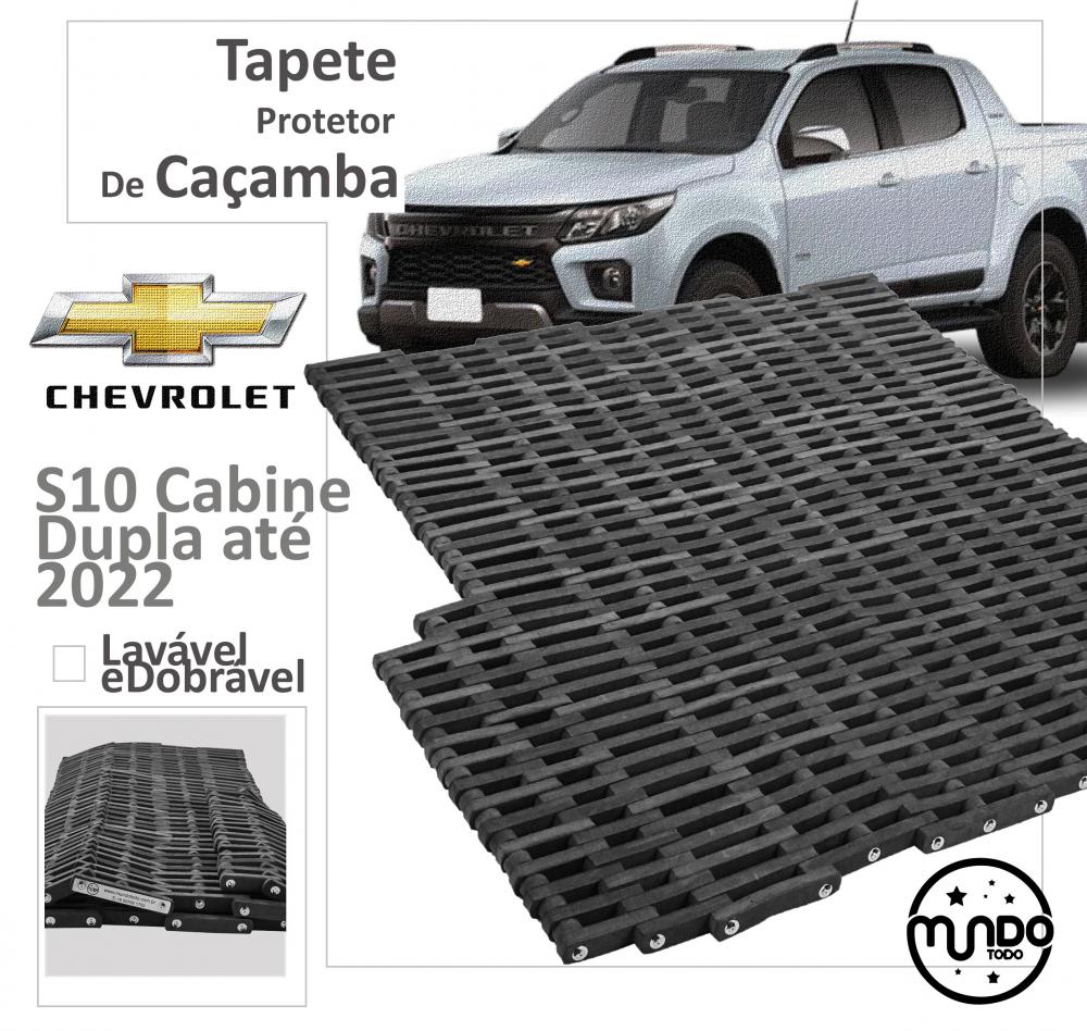 Tapete Protetor de Caçamba S10 Cabine Dupla de 2012 á 2022 CHEVROLET