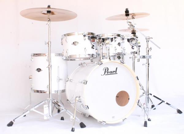 Bateria New Pearl Export Series Solid White Cx Somente