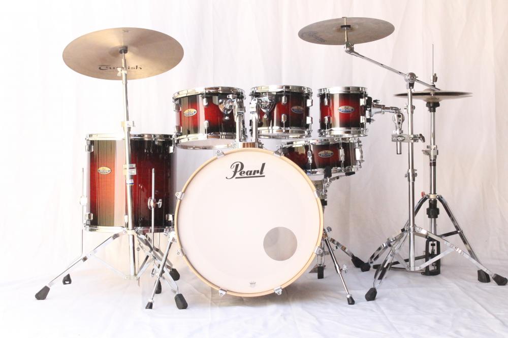 Bateria Pearl Decade Maple 22 08 10 12 16 14Cx Somente Tambores