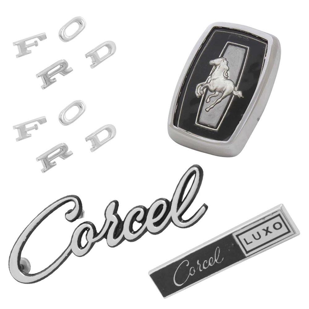 Kit Emblema Letras Ford Bras O Cap Assinatura Corcel