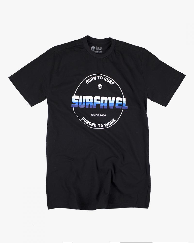 Camiseta Surfavel Forced Preta Outlet Surfavel Surfboards