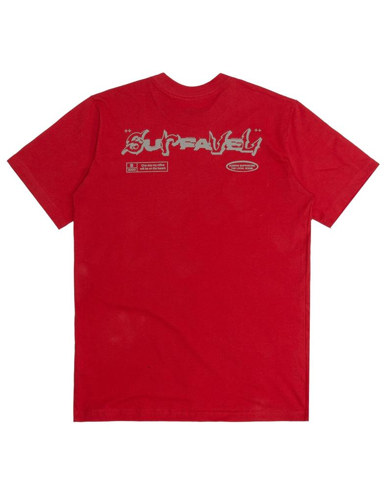 Camiseta Surfavel Mix Vermelha Camisetas Surfavel Surfboards