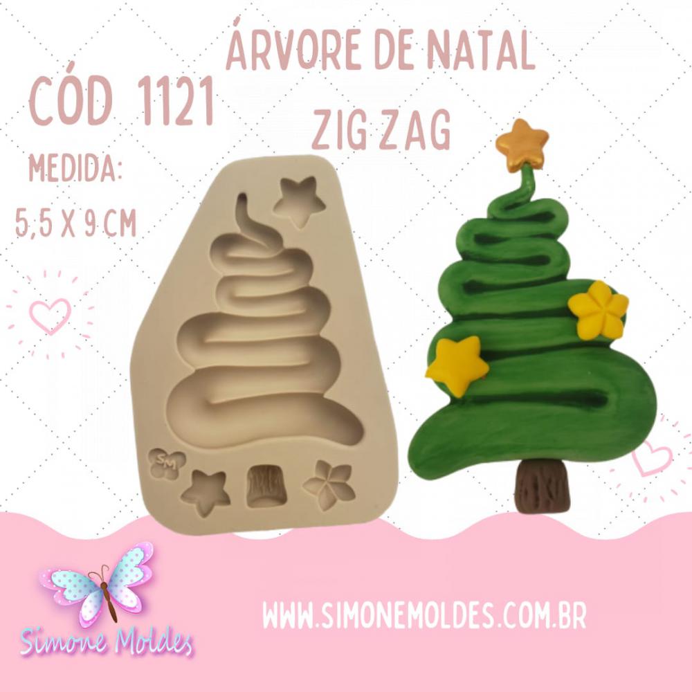 Árvore de Natal Zig Zag Moldes de Silicone Simone Moldes