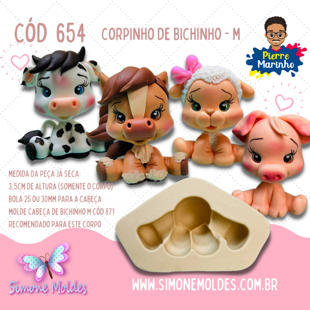 Corpinho De Bichinhos M Moldes De Silicone Cole O Pierre Marinho