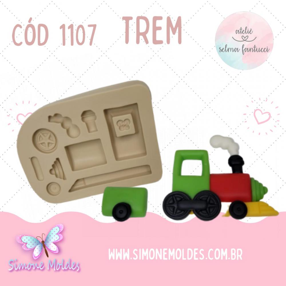 Trem Moldes de Silicone Coleção Selma Fantucci Simone Moldes