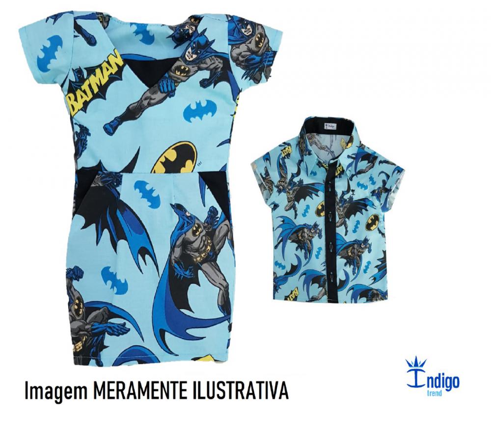 Kit Mãe e Filho Batman Índigo Trend Batman Conjunto