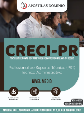 Apostila CRECI PR 2023 Profissional de Suporte Técnico PST