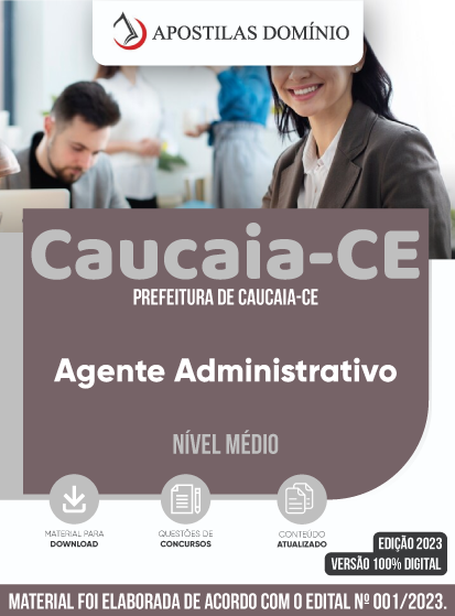 Apostila Prefeitura De Caucaia CE 2023 Agente Administrativo