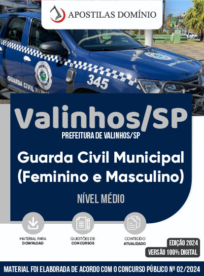 Apostila Prefeitura De Valinhos SP 2024