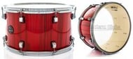 Zabumba Odery Equalizer Pure Red Trees EQL.ZB18-PRT 18x10" com Peles Evans Exotic Apple Wood