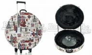 Case de Pratos KGB Male Series Bandas Britânicas com Rodinhas para Pratos até 22"