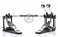 Pedal Duplo Hard Beat HBP-400 Double Chain Drive com Sistema de Corrente Dupla e Batedor de 4 Faces