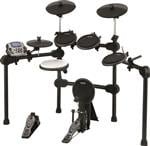Bateria Eletrônica X-Pro C. Ibañez ED10 Pads Dual Zone, Pratos com Choke e Permite Pedal Duplo