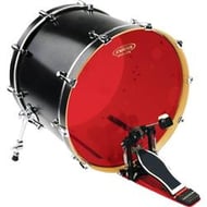 Pele Evans Hydraulic Red 22" Dupla com Óleo Entre os Filmes para Bumbo (028132)