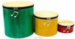 Kit de Surdinhos JOG Vibratom P3642 3pçs em Madeira e Baquetas (Musicalização Infantil) 15122