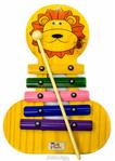 Metalofone JOG Vibratom Leão P2237 com 5 Teclas Coloridas e Baqueta (Musicalização Infantil) 16424