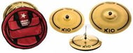 Kit de Pratos Orion X10 SPX80 com Crash 17", Hihat Mastersound 14", Ride Impact 21" e Bag Deluxe