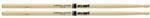Baqueta Promark Classic American Hickory Rock TX747W (Padrão 5A Comprida) com Ponta Maior (020431)