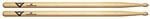 Baqueta Vater 2B Clássica VH2BW em Hickory Made in USA com ponta oval grande um pouco mais comprida