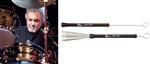 Vassourinha Vic Firth Signature Steve Gadd em Aço com Puxador Retrátil (6089)