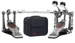 Pedal Duplo Pearl Eliminator Redline P-2052C PowerShifter Chain Drive com Semicase com polias extra