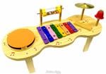 Percussão JOG Vibratom Baby P3696 c/ Metalofone, Reco-reco e Prato (Musicalização Infantil) 14860