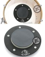 Abafador Gorilla PAB p/ Bumbos de 16" a 26" Cinza Emborrachado com Ventosas p/ Fixar em Peles Clear