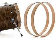 Aros de Madeira para Bumbo 18" EdBatuk Drums com Borracha Protetora de Aro para o Pedal (Par)