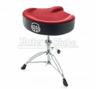 Banco Mapex T865SER Assento Selim Red Cloth acabamento luxo em veludo vermelho edição limitada top