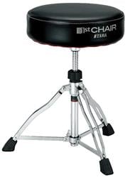 Banco Tama 1st Chair Round Rider HT430B padrão top com assento redondo e ajuste em espiral (035242)