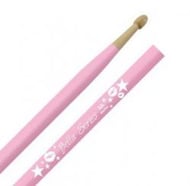 Baqueta Liverpool Bella Series Marfim Padrão 5A Rosa LB-5AM com Ponta de Madeira