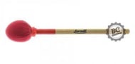Baqueta para Zabumba Torelli TQ091 Vermelha ponta oval com 30cm de comprimento madeira e pelúcia