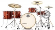 Bateria Mapex Mars Birch Blood Orange Sparkle 22",12",14",16" (Shell Pack), Caixa 14x6,5" MA528SF