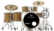 Bateria Michael Legacy Birch Forest FRT 22",10",12",14",16" com Ferragens duplas e 2 estantes
