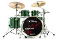 Bateria Odery Equalizer EQ.220 Emerald Green 22",10",12",16" com Ferragens e Cascos com Maple