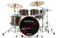 Bateria Odery Equalizer EQ.200 Roma Ebony 20",8",10",12",14" com Ferragens e Cascos com Maple