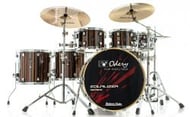 Bateria Odery Equalizer EQ.200 Roma Ebony 20",8",10",12",14",16" com Ferragens e Cascos com Maple