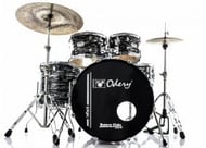 Bateria Odery inRock IR.220 Dark Tiger 22",10",12",16" com Ferragens e Banco
