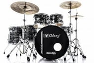 Bateria Odery inRock IR.220 Plus Dark Tiger 22",10",12",14",16" com Ferragens e Banco