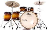 Bateria Pearl Decade Maple Classic Satin Amburst 22",10",12",14",16" com Kit de Ferragens 830