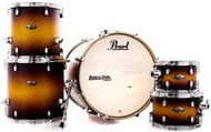 Bateria Pearl Decade Maple Classic Satin Amburst 22",10",12",14",16" com Caixa 14x5,5" (Shell Pack)