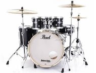 Bateria Pearl Export EXX Series Mahogany Jet Black 20",10",12",14" + Ferragens 830