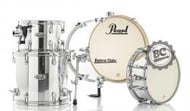 Bateria Pearl Midtown Series Mirror Chrome com Bumbo 16", 1 Tom, Surdo e Caixa (Shell Pack)