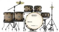 Bateria RMV FiberTech Avelã Wood 22",10",12",14",16" com Pratos, Baquetas e Ferragens (Exclusiva)