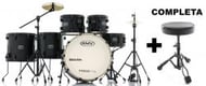 Bateria RMV FiberTech Silky Black 22",10",12",14",16" com Banco, Pratos e Ferragens (Exclusiva)