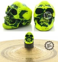 Borboleta Gorilla Caveira Neon Amarelo BPCNA para Estantes de Prato 8mm Kit com 2 Unidades