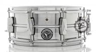 Caixa Bauer Steel Shell 12x5,5" TCM37 com casco em Aço cromado esteira e canoas com buchas em brass